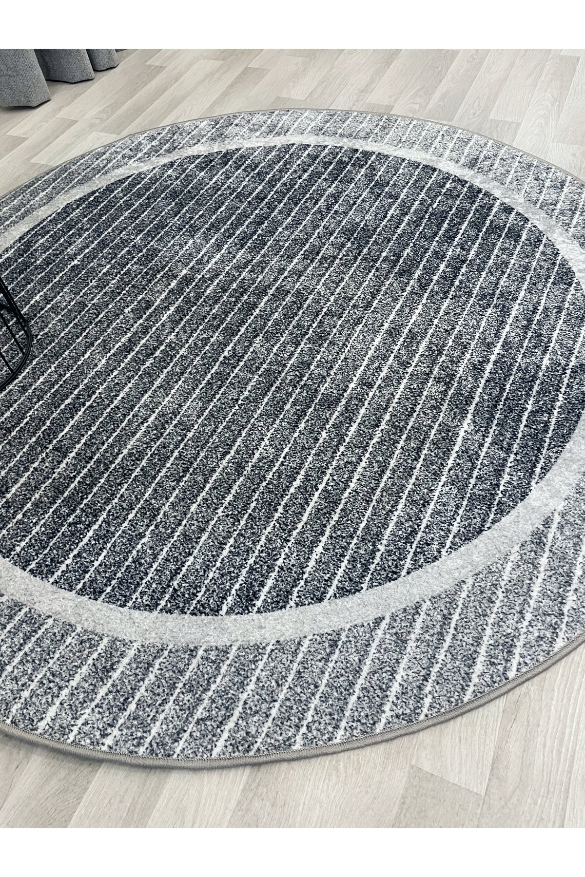 Scandinavian Style Non-Slip Sisal-Look Round Rug