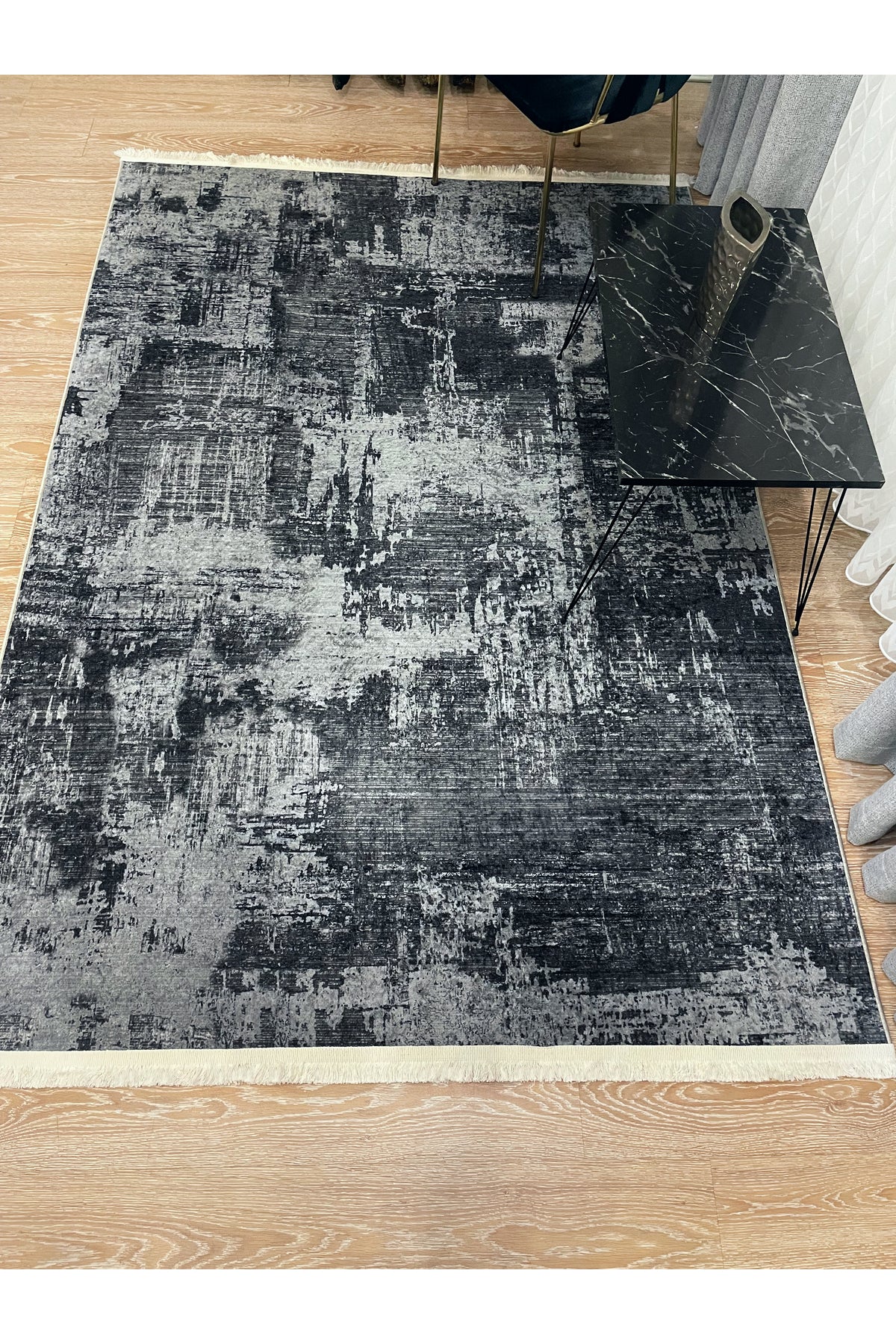 High Quality - Non-Slip Base Fringed Hallway Kitchen Living Room Cut Runner Rug