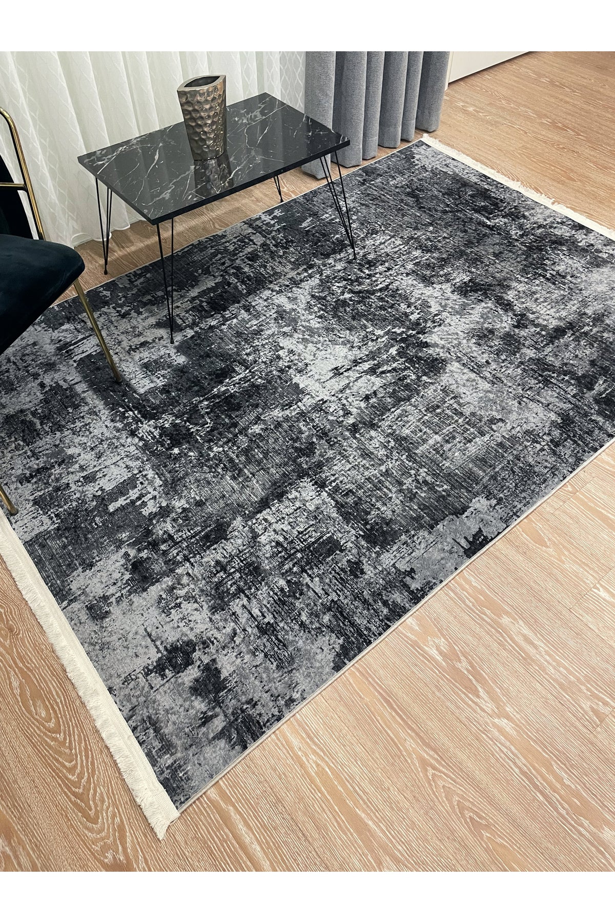 High Quality - Non-Slip Base Fringed Hallway Kitchen Living Room Cut Runner Rug