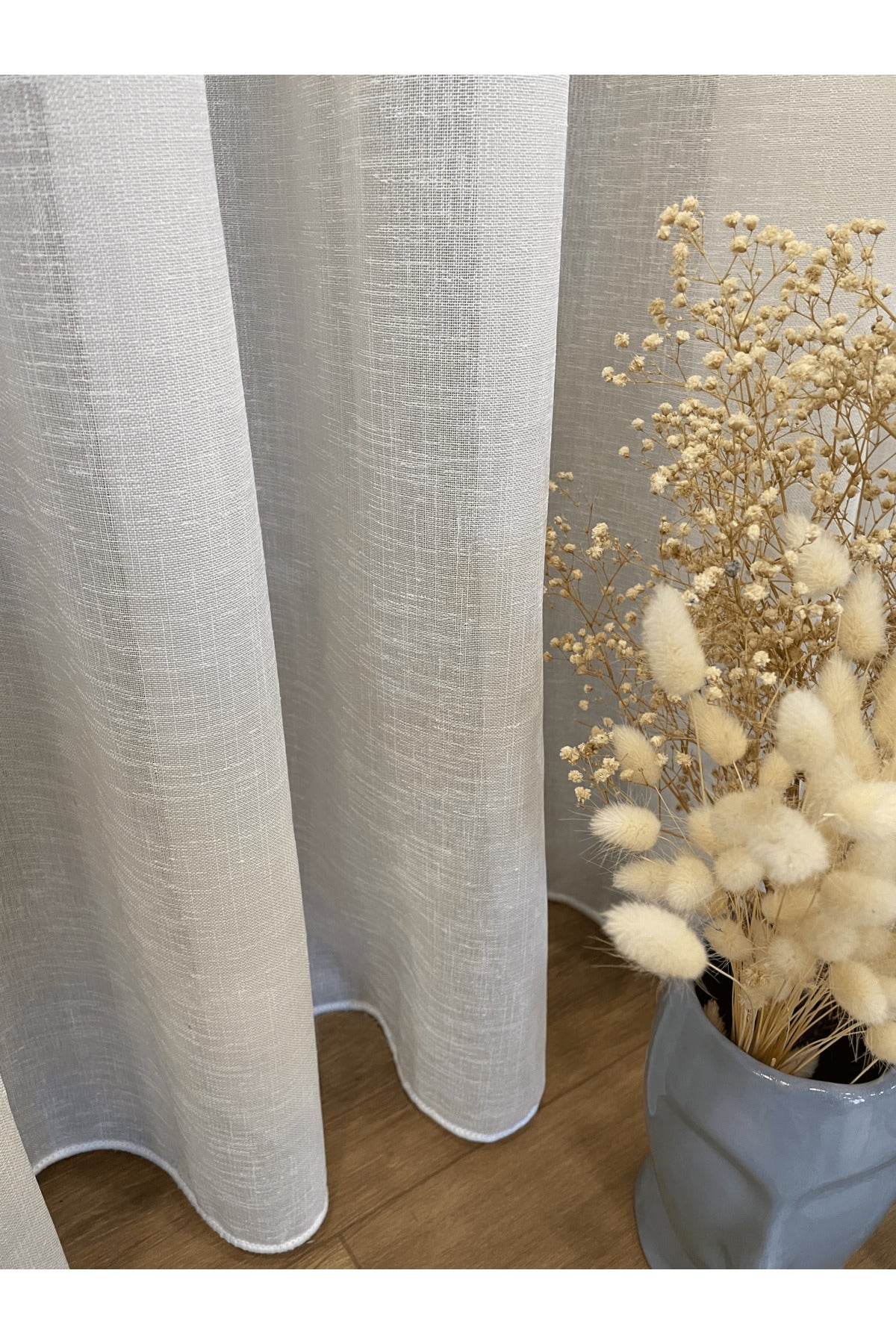 Modern Shantung 1/2.5 Pleat - Ecru Sheer Curtain