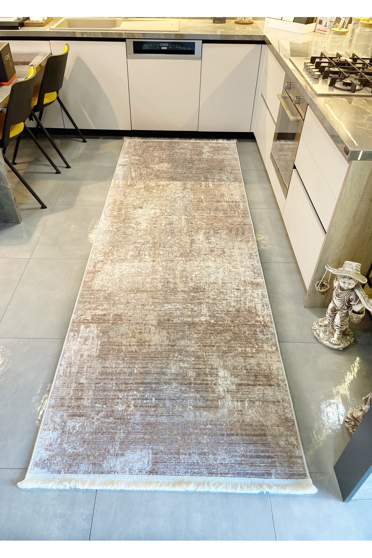 High Quality - Non-Slip Base Fringed Hallway Kitchen Living Room Cut Runner Rug