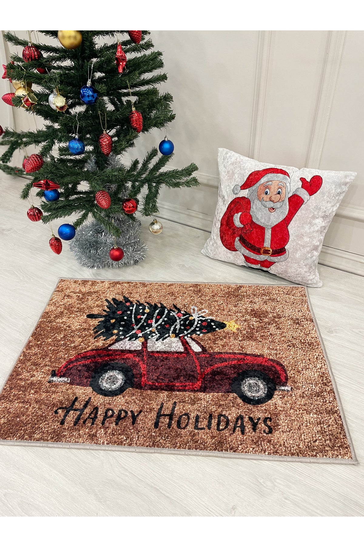 Happy Holidays Christmas Doormat 60x90 Size 60x90