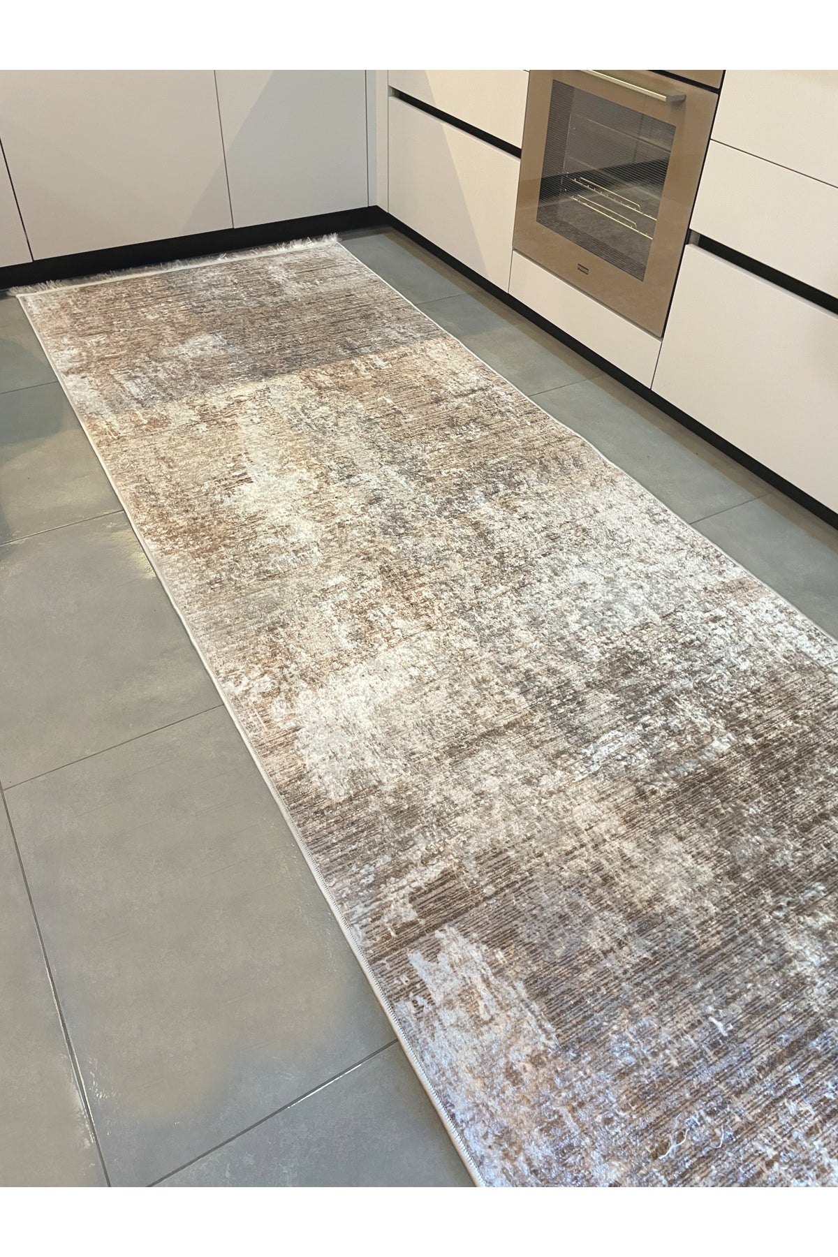 High Quality - Non-Slip Base Fringed Hallway Kitchen Living Room Cut Runner Rug