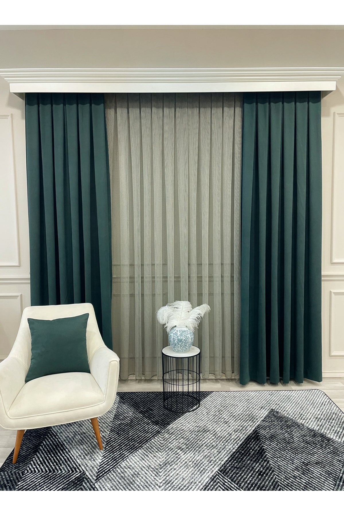 CAMEL Color 1/3 DENSE PLEAT Honeycomb Weave Soft Panama Blackout Curtain