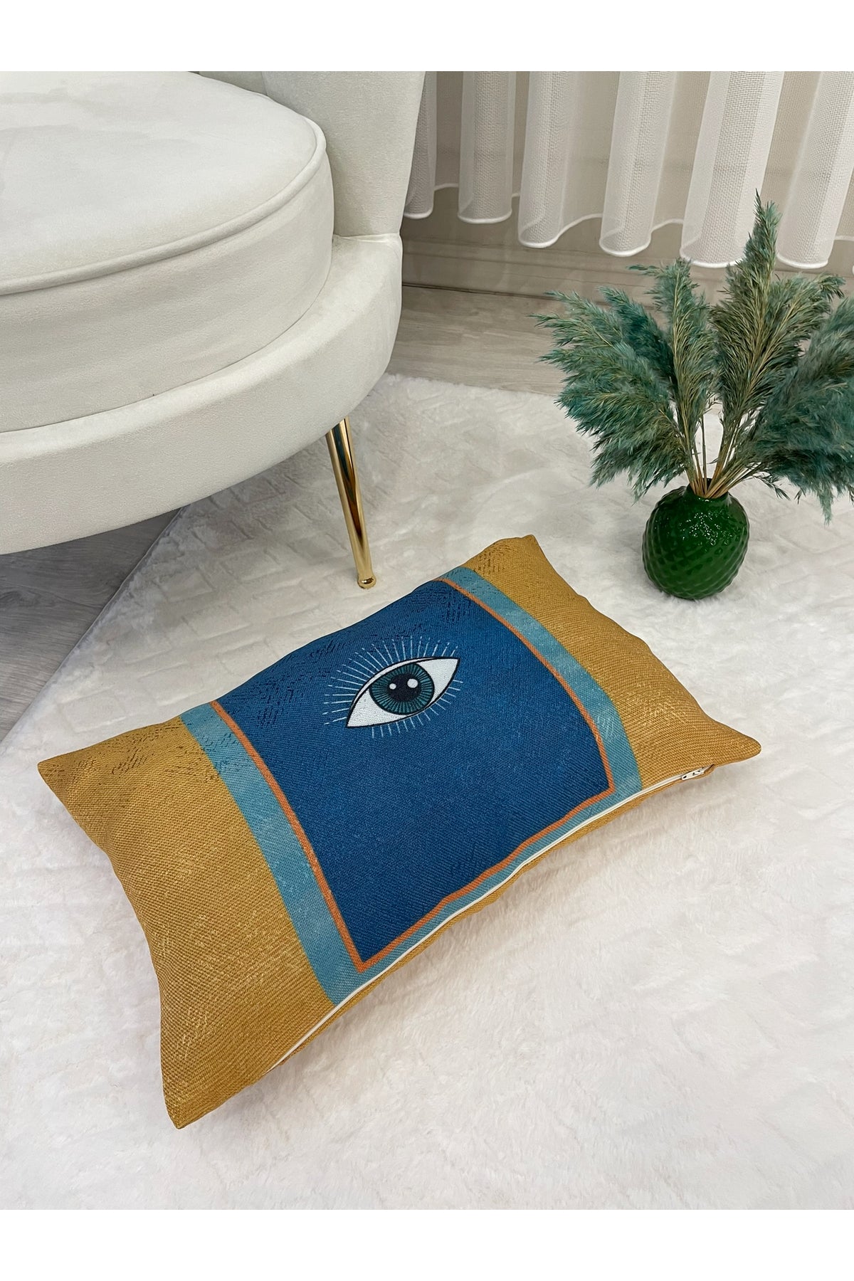 Horse Pattern Velvet Cushion 45x45