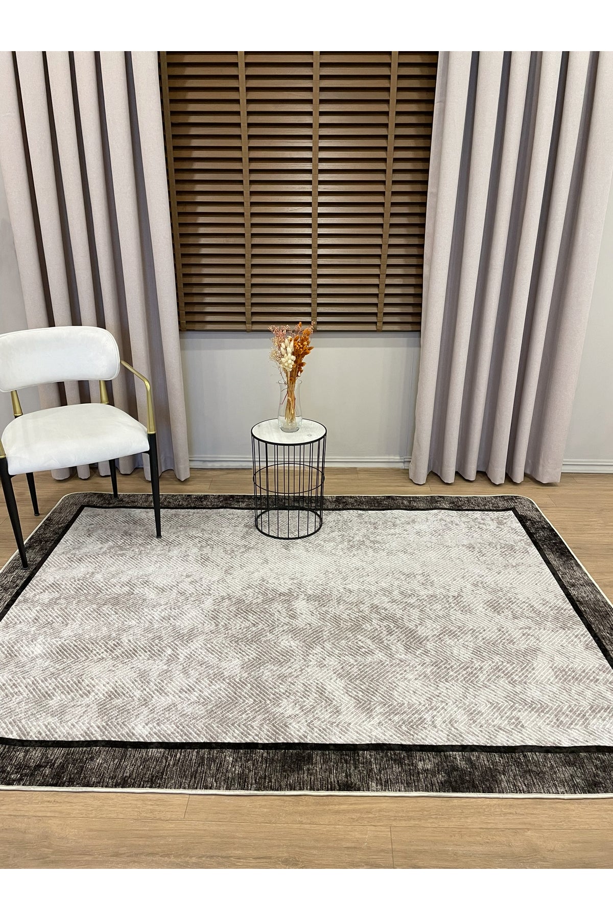 GRAY Jute Sisal-Look Bordered Non-Slip Base Runner Kitchen Rug