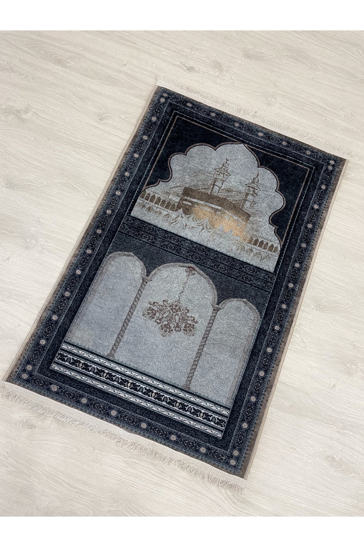 Fringed Prayer Rug Latex Base 75x125 Size