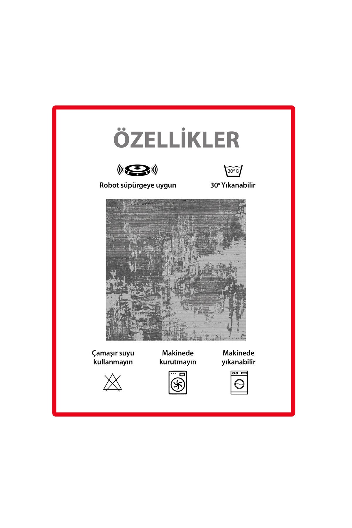 Checkered Non-Slip Base Washable Kitchen Runner Rug