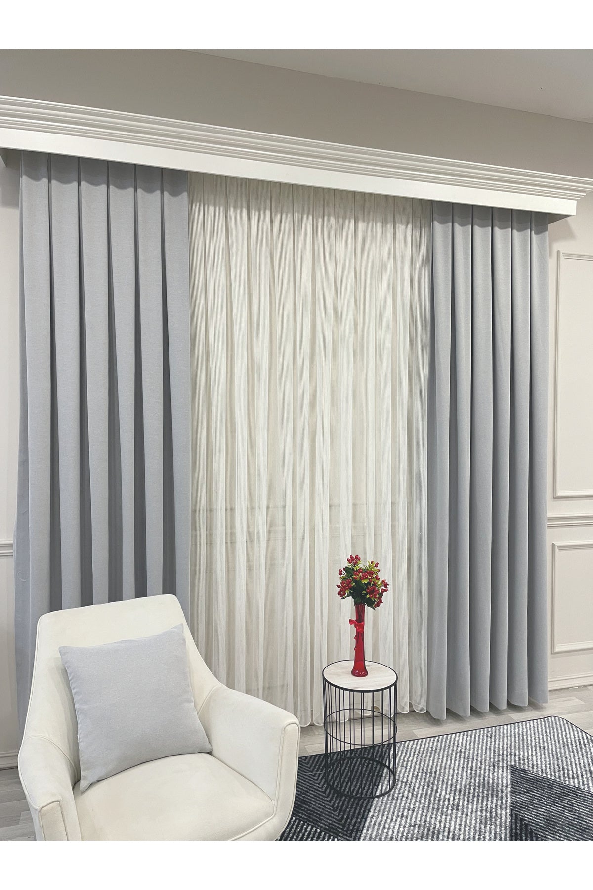 CAMEL Color 1/3 DENSE PLEAT Honeycomb Weave Soft Panama Blackout Curtain