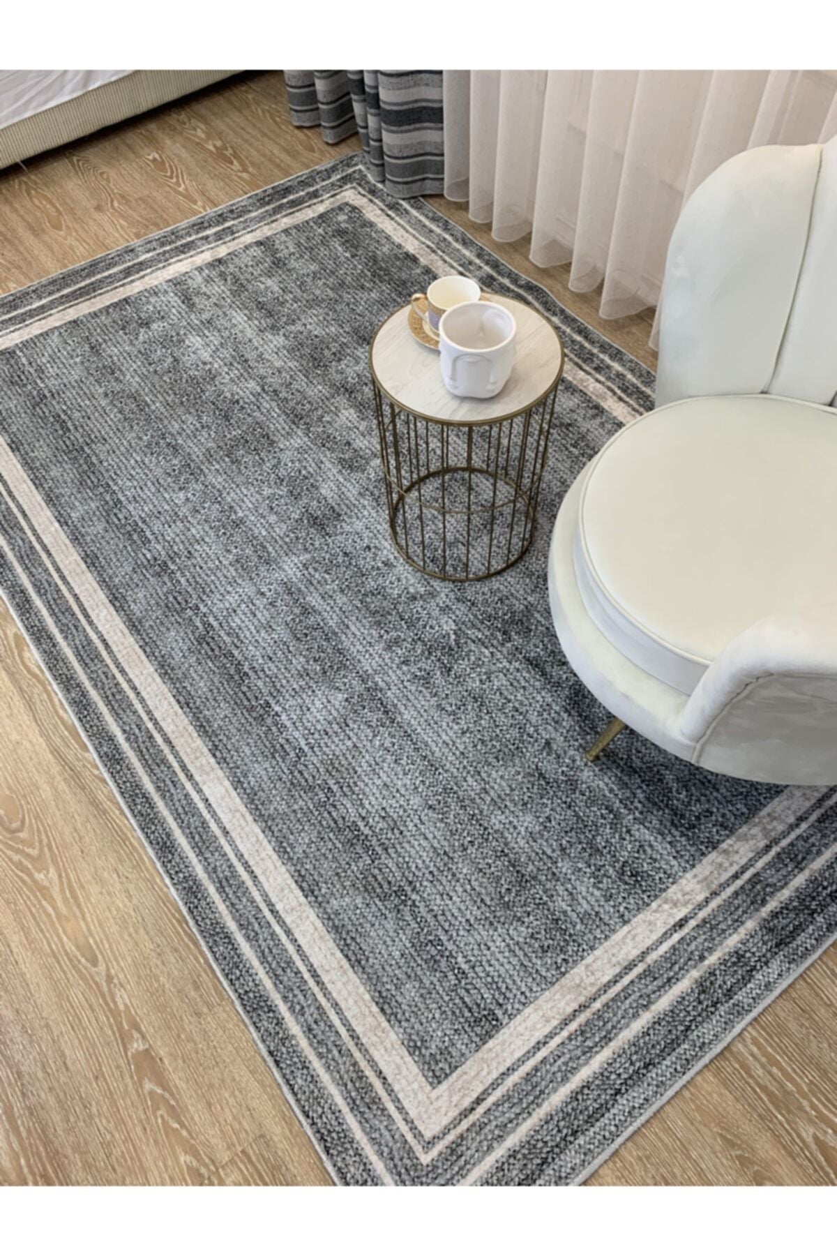 Jason Wicker Jute-Look Latex Non-Slip Fringeless Rug