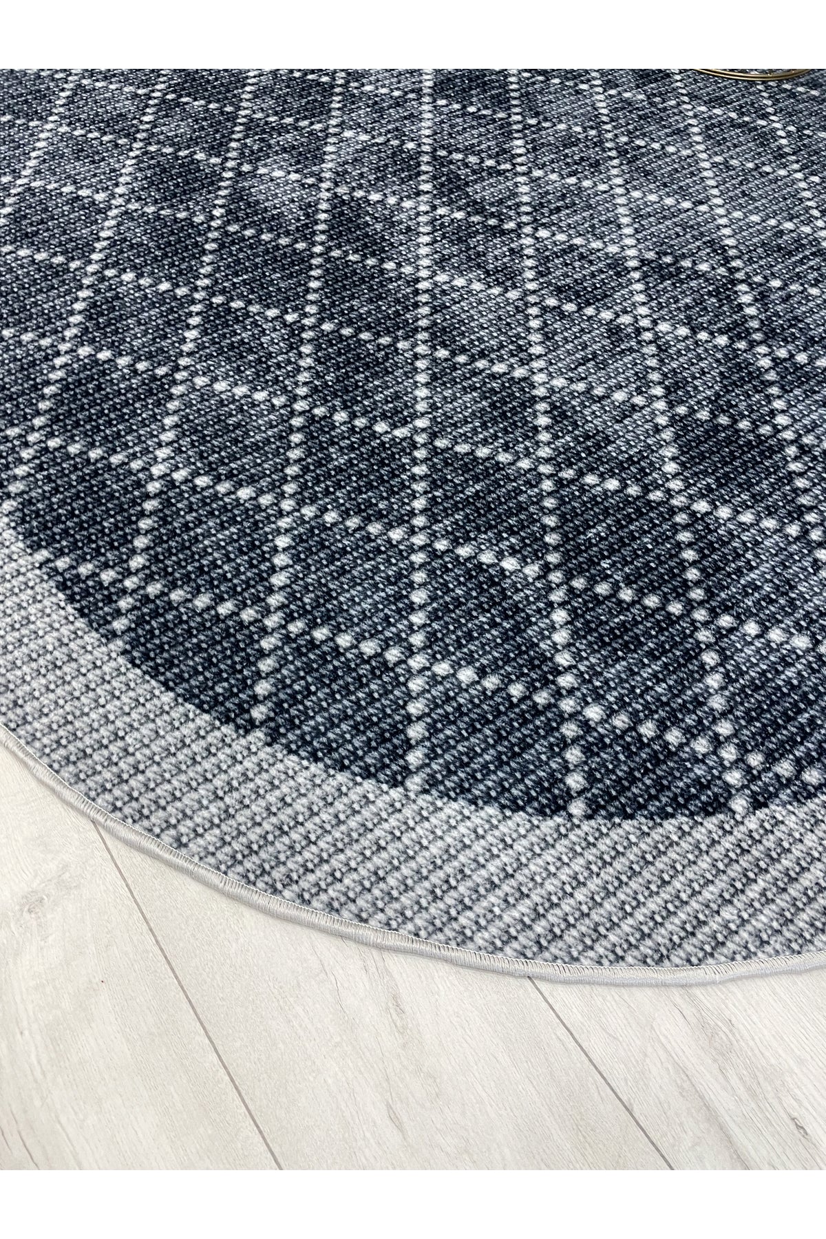 GREEN-BROWN Jute Sisal Look Bordered Non-Slip Base Runner Rug