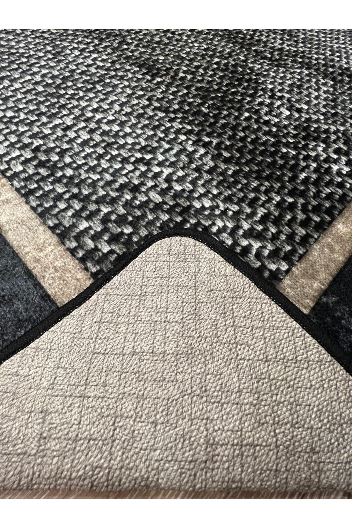 Jute Sisal Bordered Look Decorative Rug - Brown