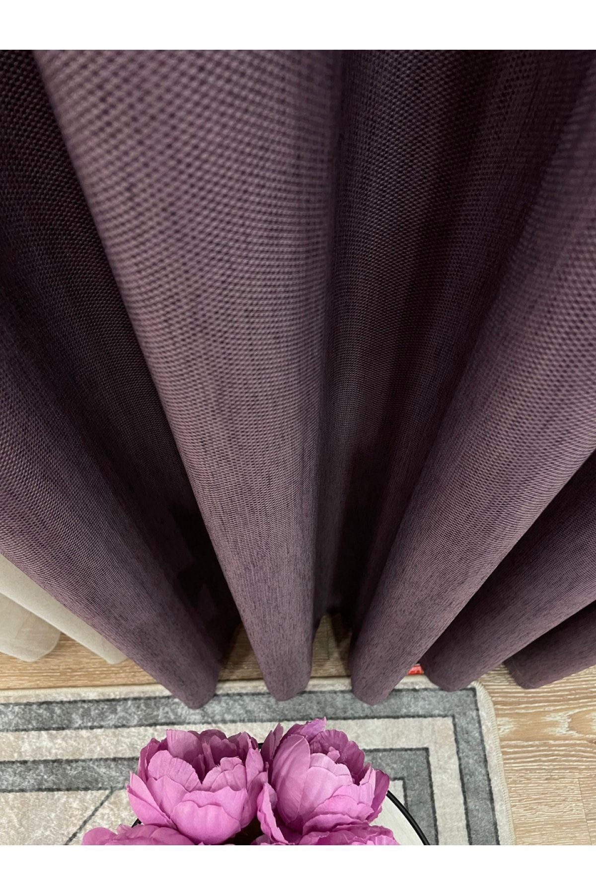 Jacquard Pattern on Blackout 1/2.50 Standard Pleated Blackout Curtain Dark Gray - Smoke