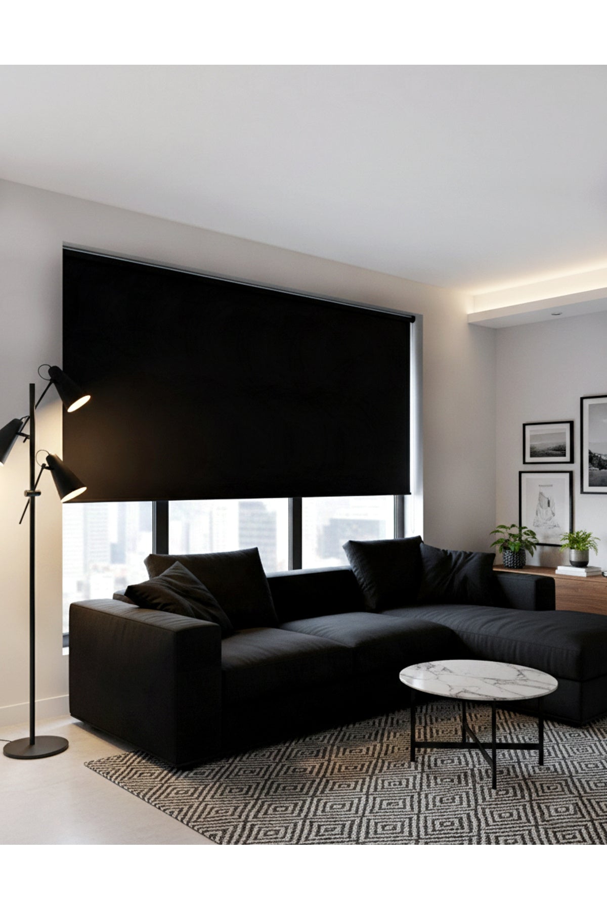 Cream Blackout Roller Shade High Quality 100% Light Blocking