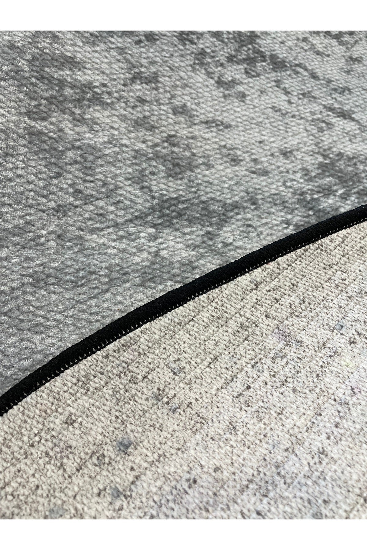 Jute-Look Washable Latex Base Round Rug - Beige Brown