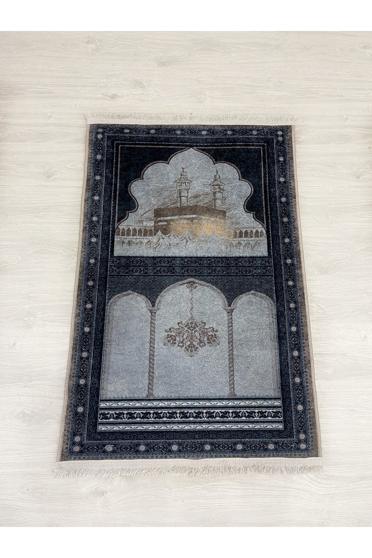 Fringed Prayer Rug Latex Base 75x125 Size