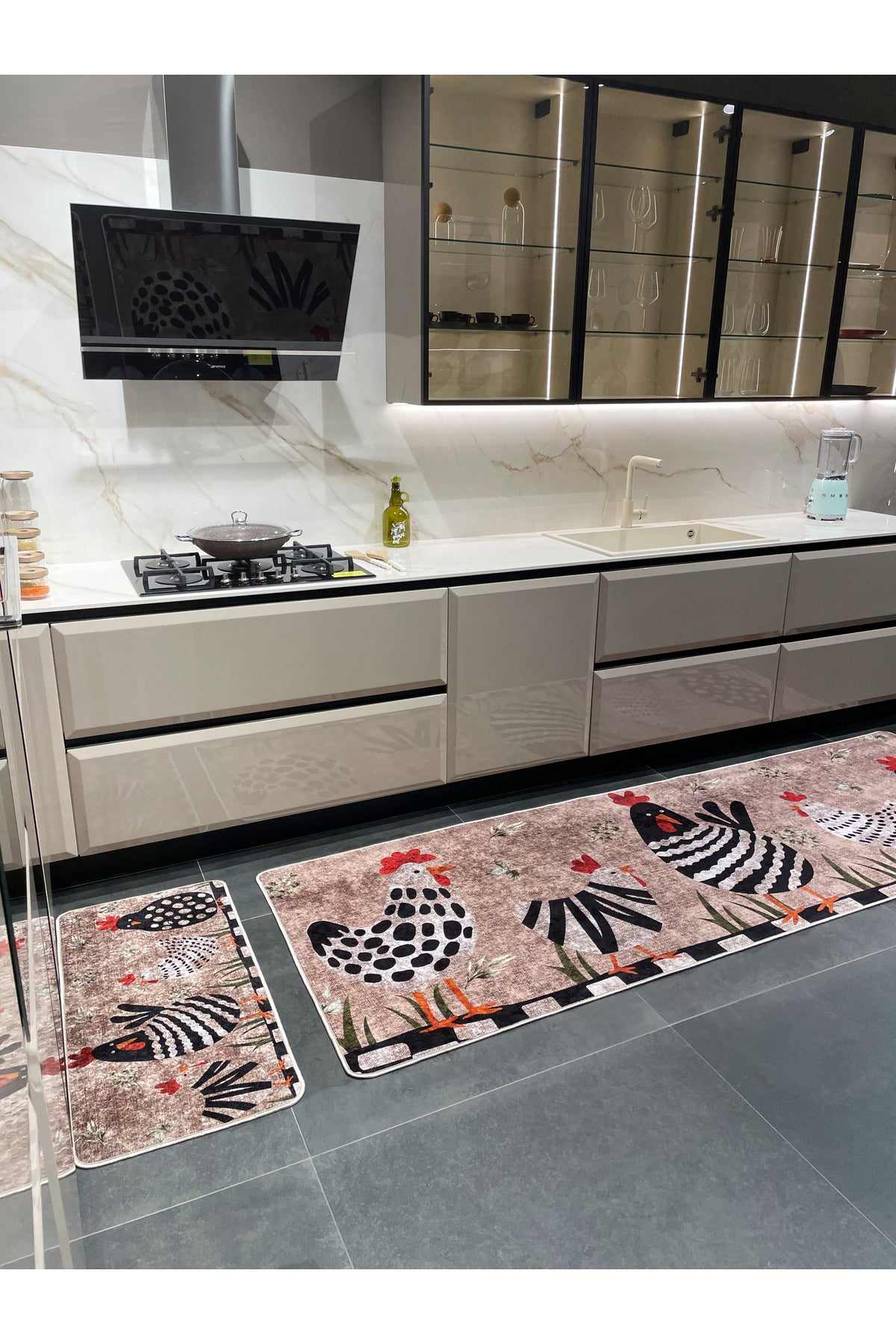 Chicken - Rooster Kitchen Rug