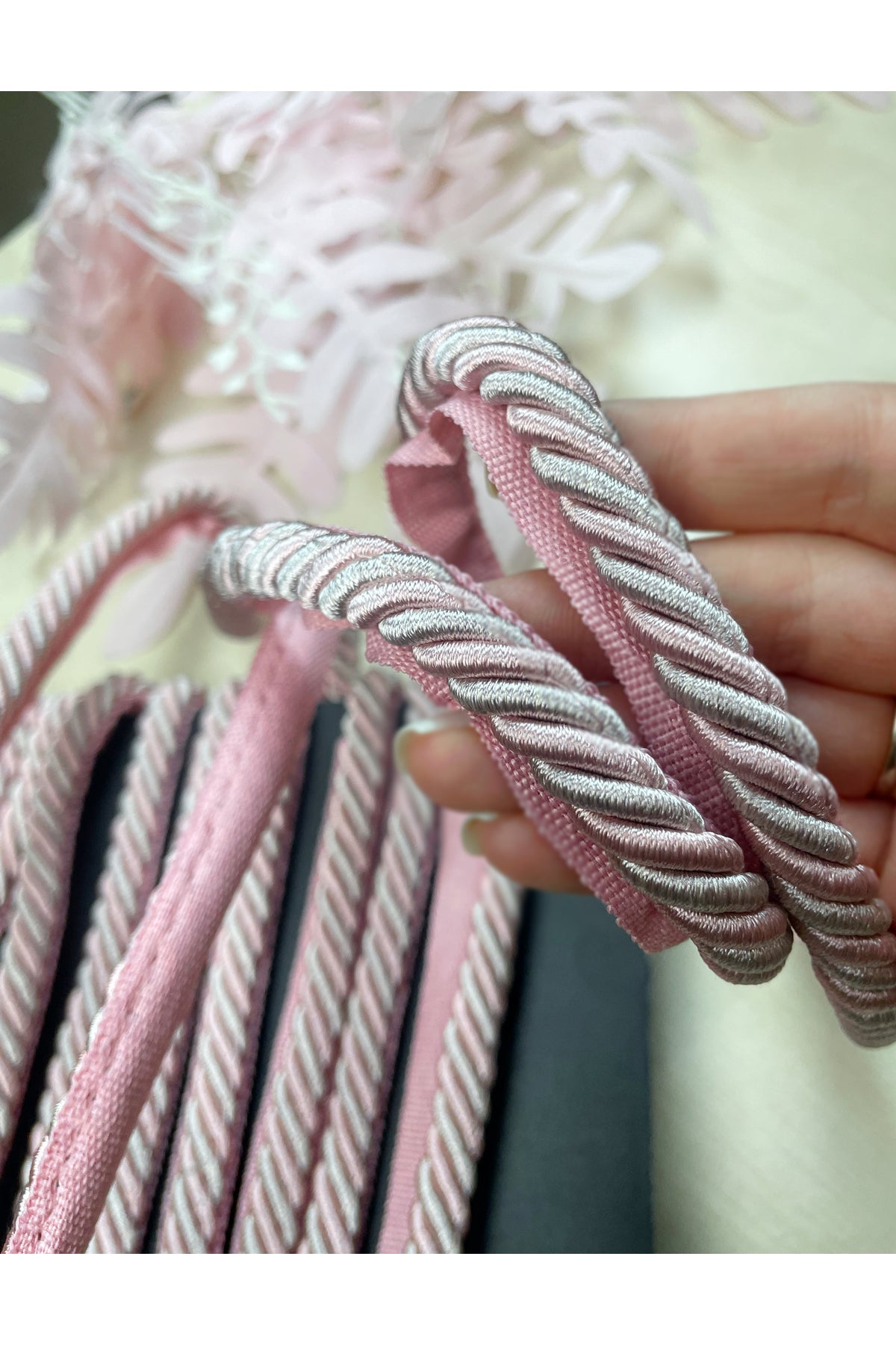 25 METERS - PINK Color Thick Rope Cord