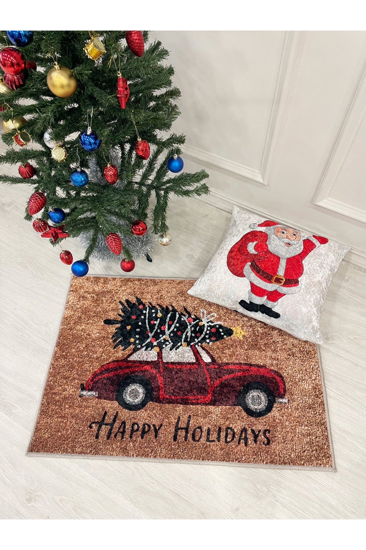 Happy Holidays Christmas Doormat 60x90 Size 60x90