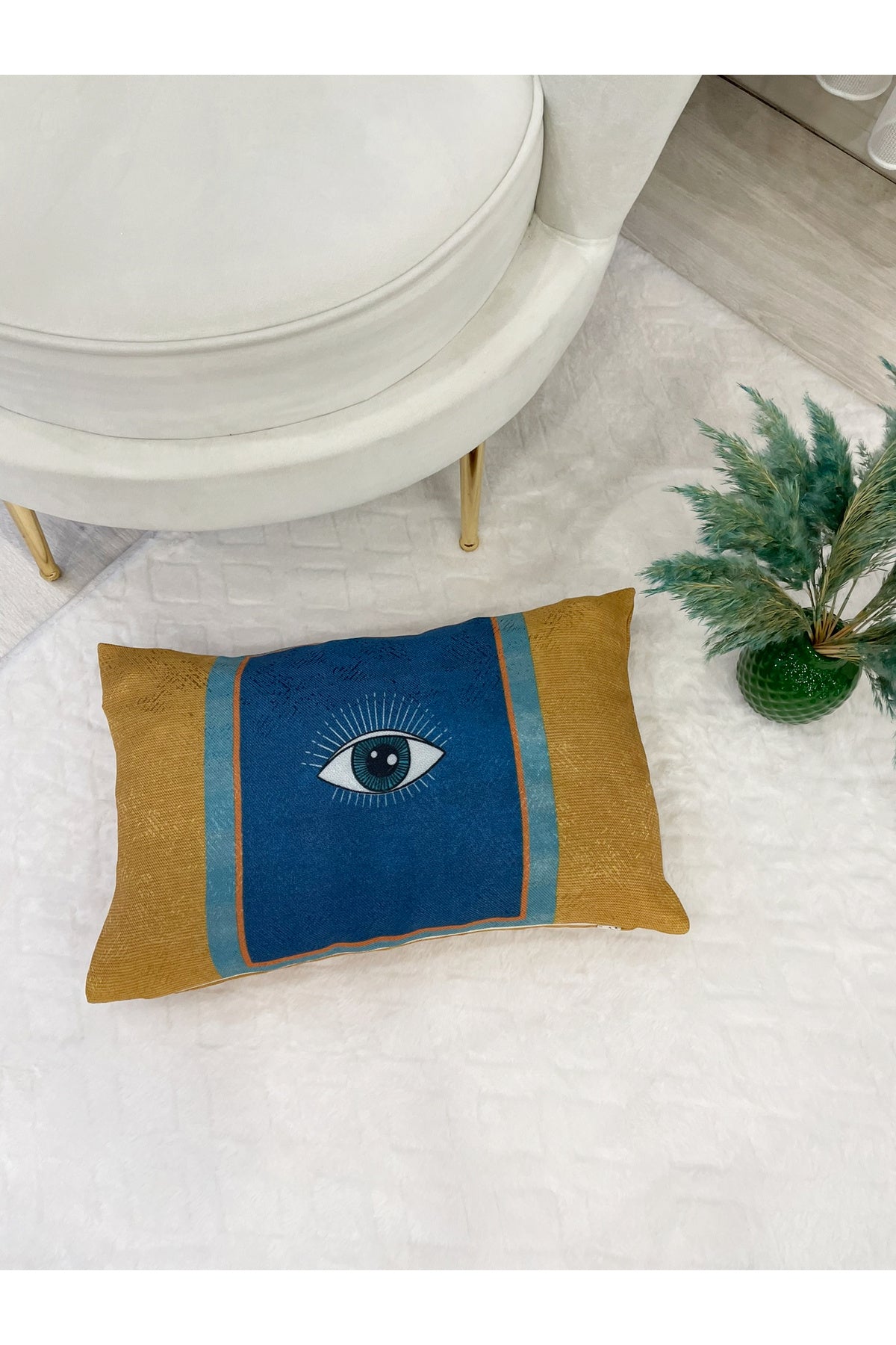 Horse Pattern Velvet Cushion 45x45