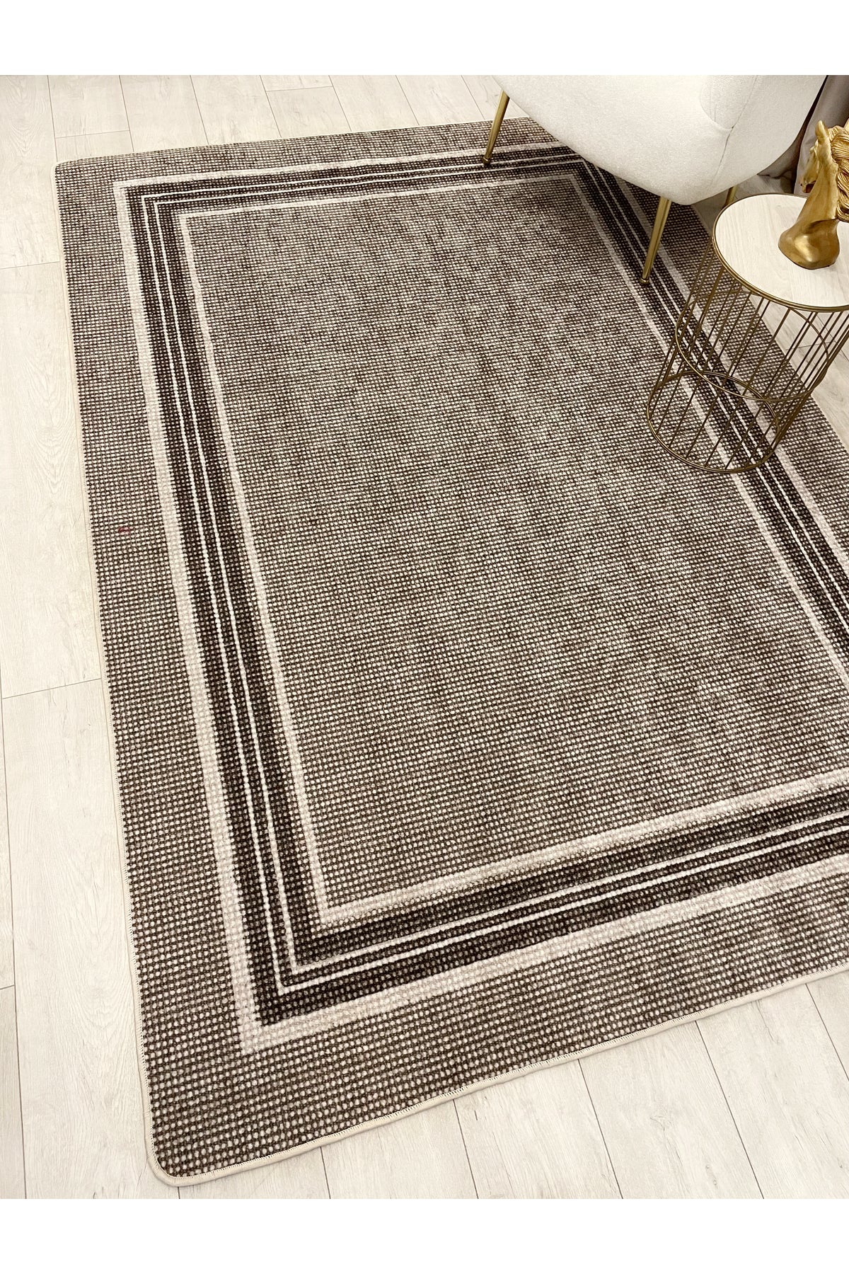 Sisal Wicker-Look Latex Base Runner Hallway Rug
