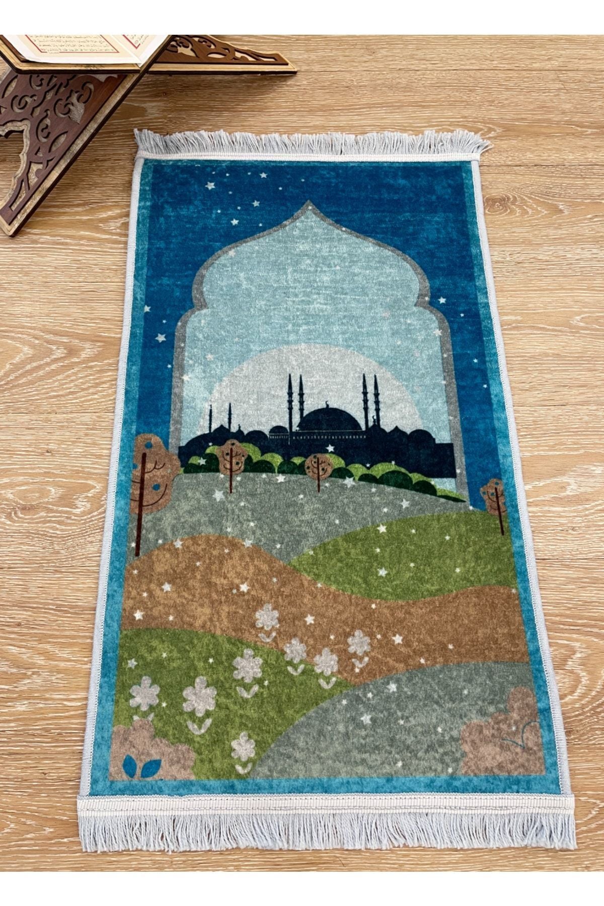 Children's Prayer Rug Pink