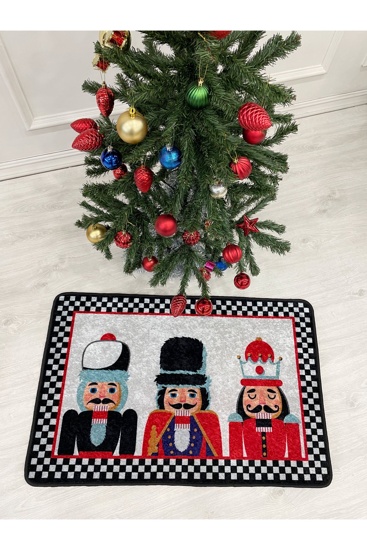 Lead Soldier Detailed Decorative Christmas Doormat Size 50x70