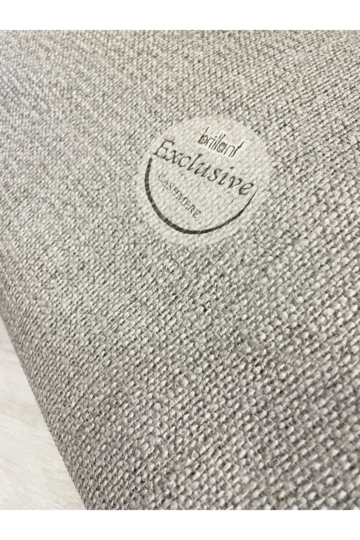 GRAY Striped Pattern Non-Slip Base Sisal-Look Runner Rug