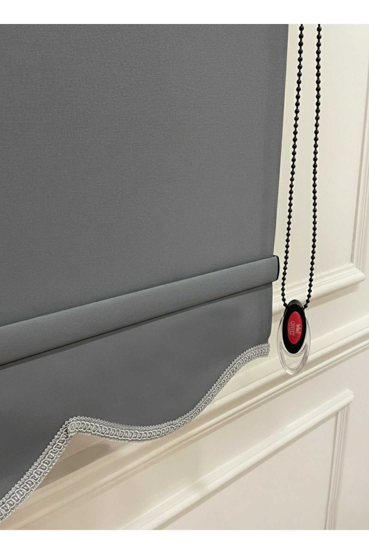 ROLLER BLIND BEIGE COLOR SKIRTED Thick Matte Linen Look