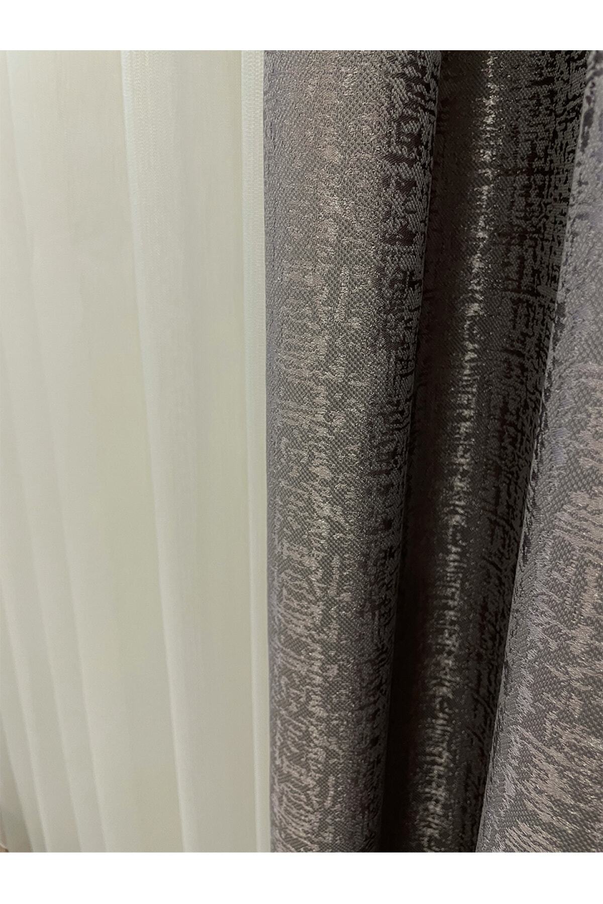 Dark Green - Jacquard Self-Patterned 1/2.5 Pleated Blackout Curtain