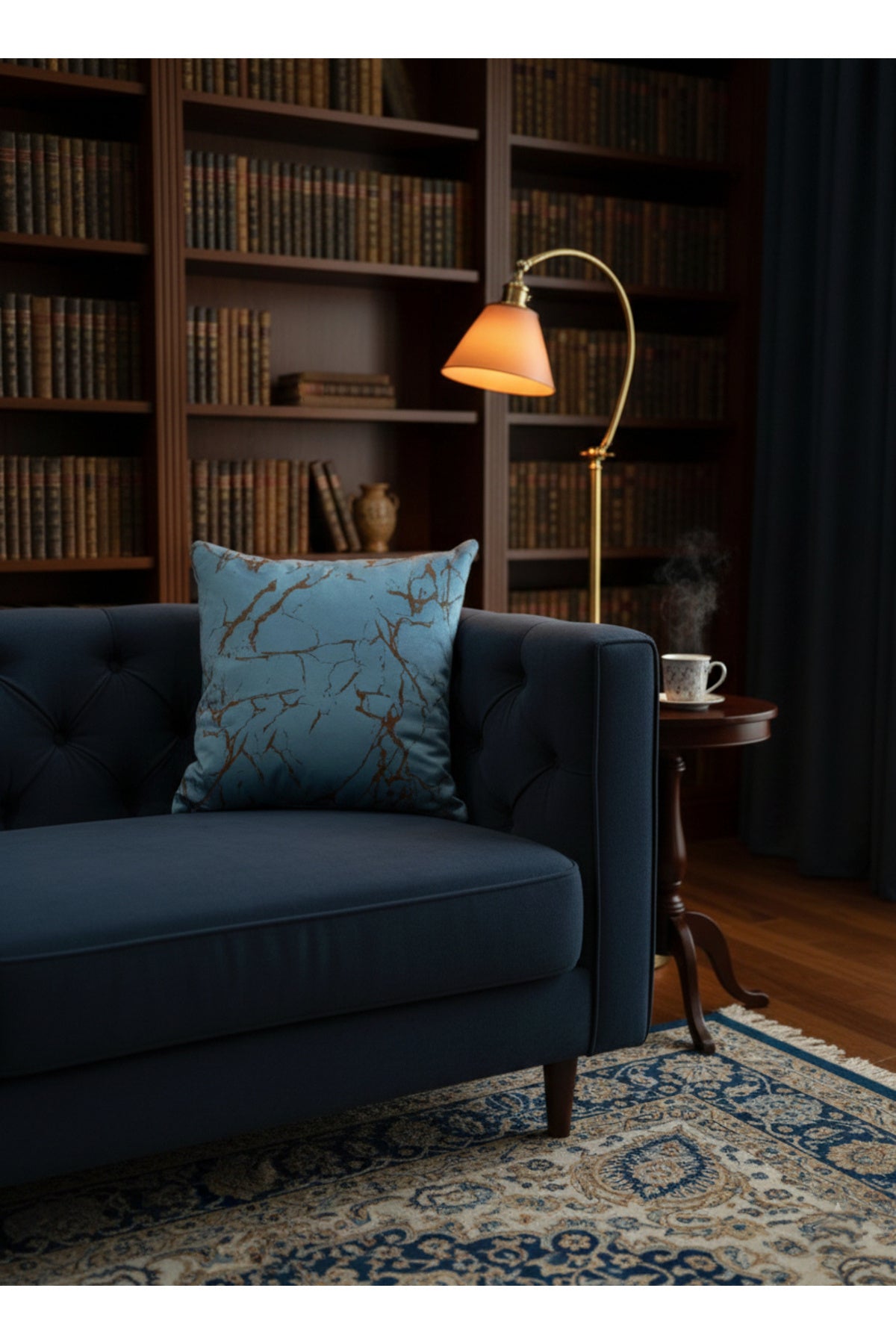 Set of 2 Velvet Throw Pillow Covers Ecru-Silver Foil (45X45)