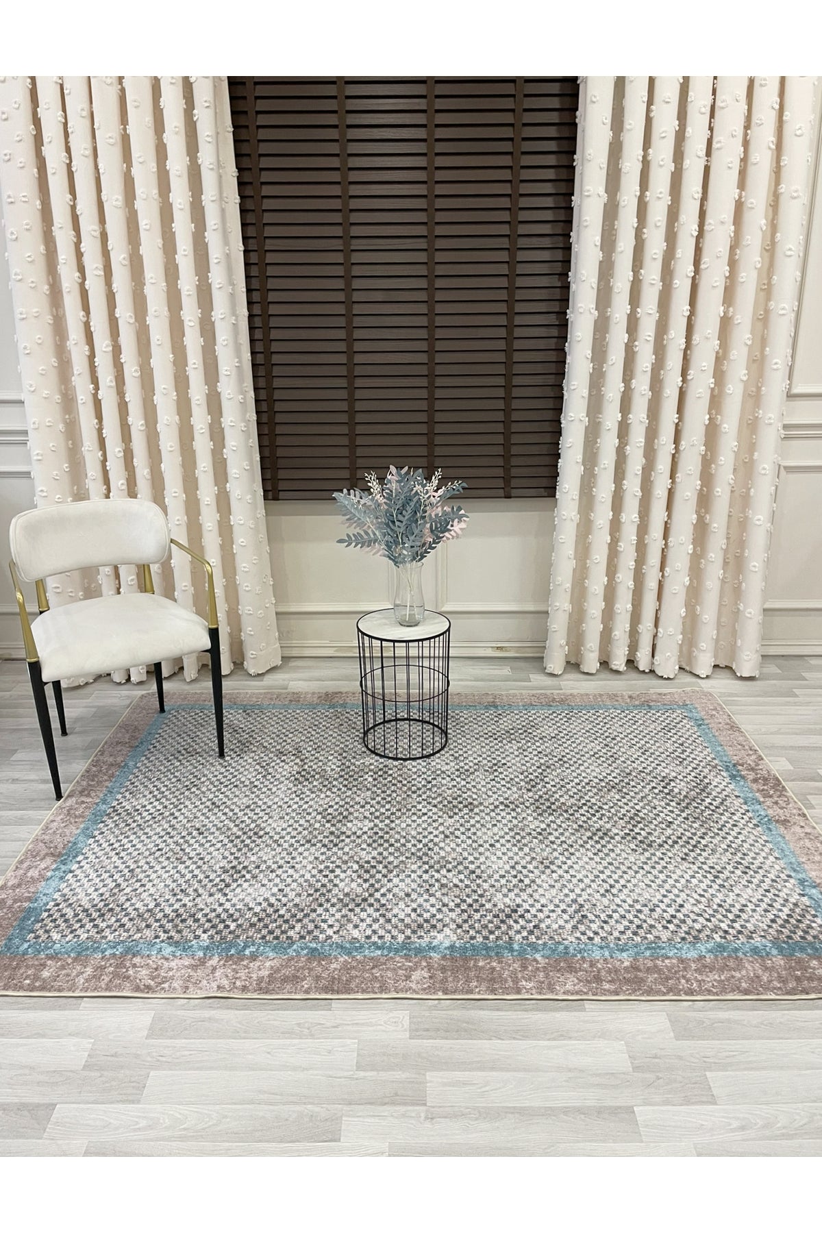 GRAY Jute Sisal-Look Bordered Non-Slip Base Runner Kitchen Rug