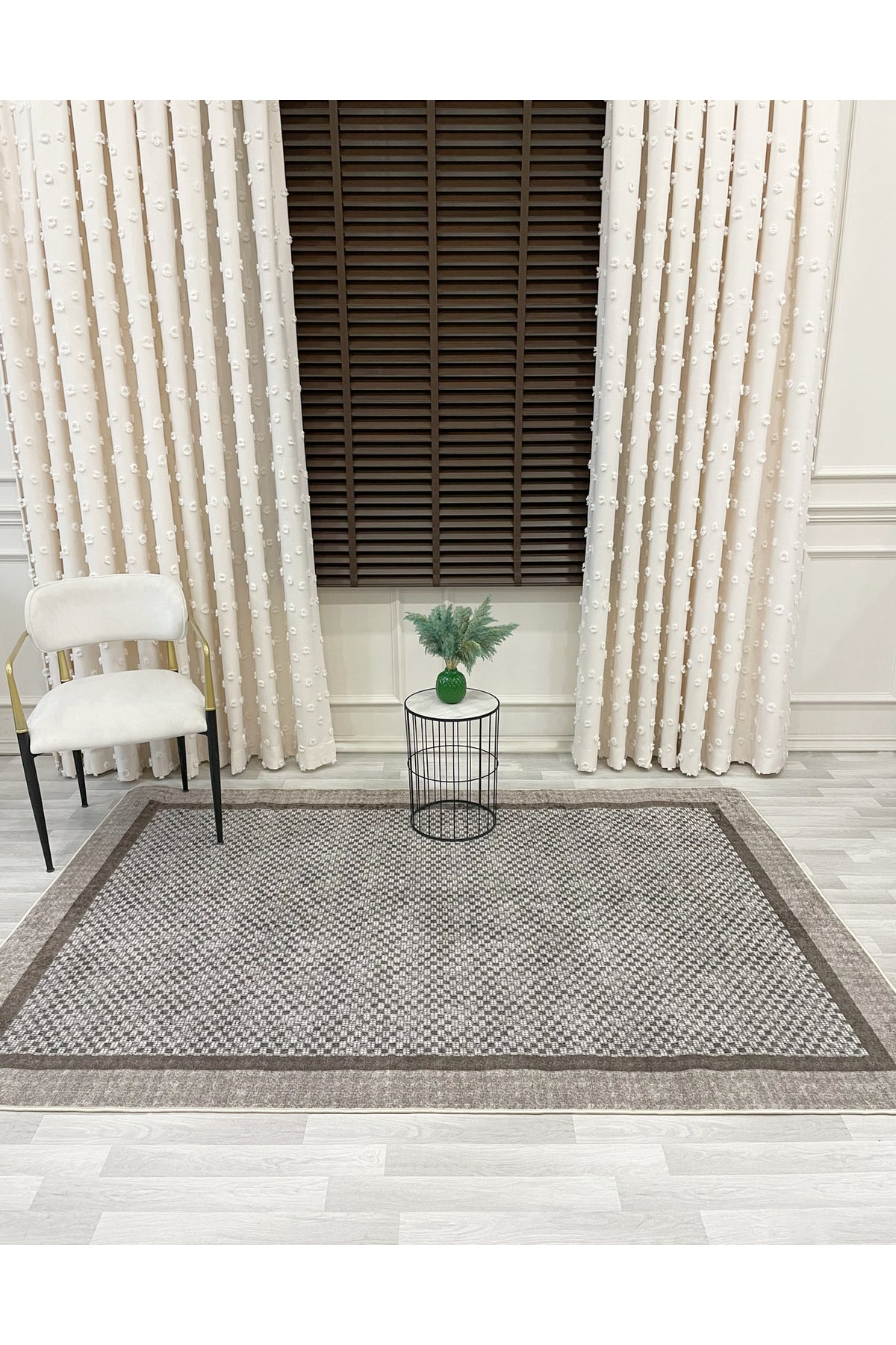 GRAY Jute Sisal-Look Bordered Non-Slip Base Runner Kitchen Rug