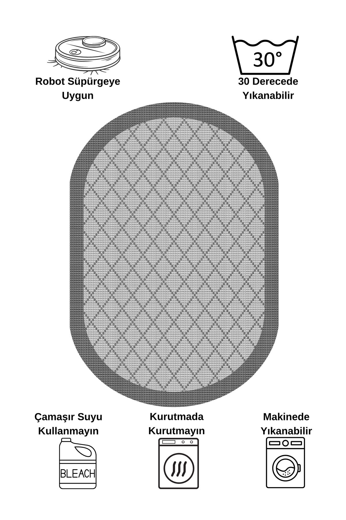 GREEN-BROWN Jute Sisal Look Bordered Non-Slip Base Runner Rug