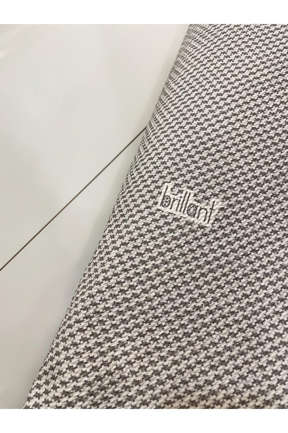 Set of 2 Latex Leather-Backed Bathroom Rug Set (60X100 - 60X50) Dark Gray