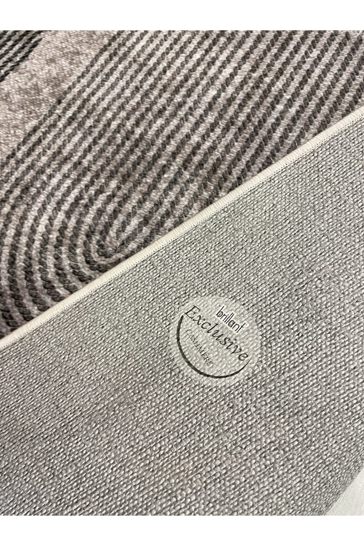 Gray Jute-Look Modern Rug