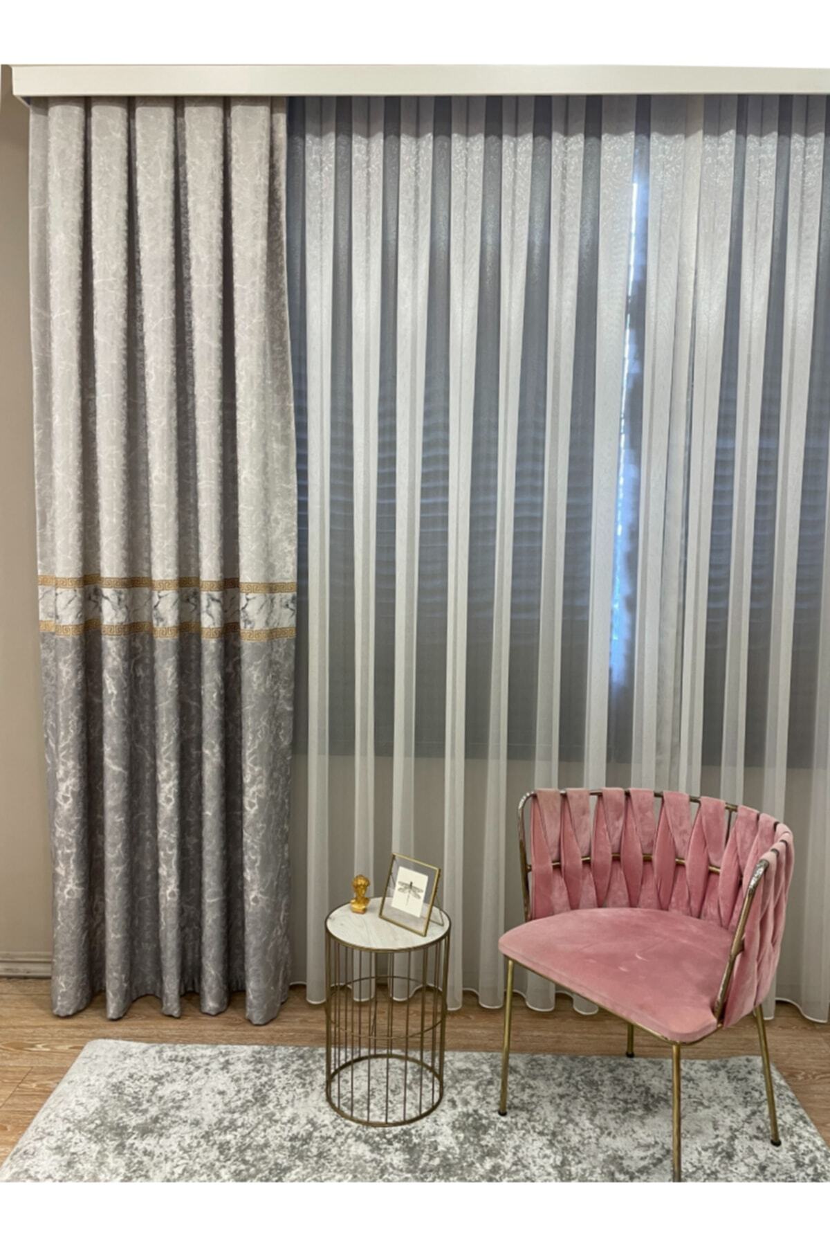 Liva Model 1/2.50 Pleated Blackout Curtain