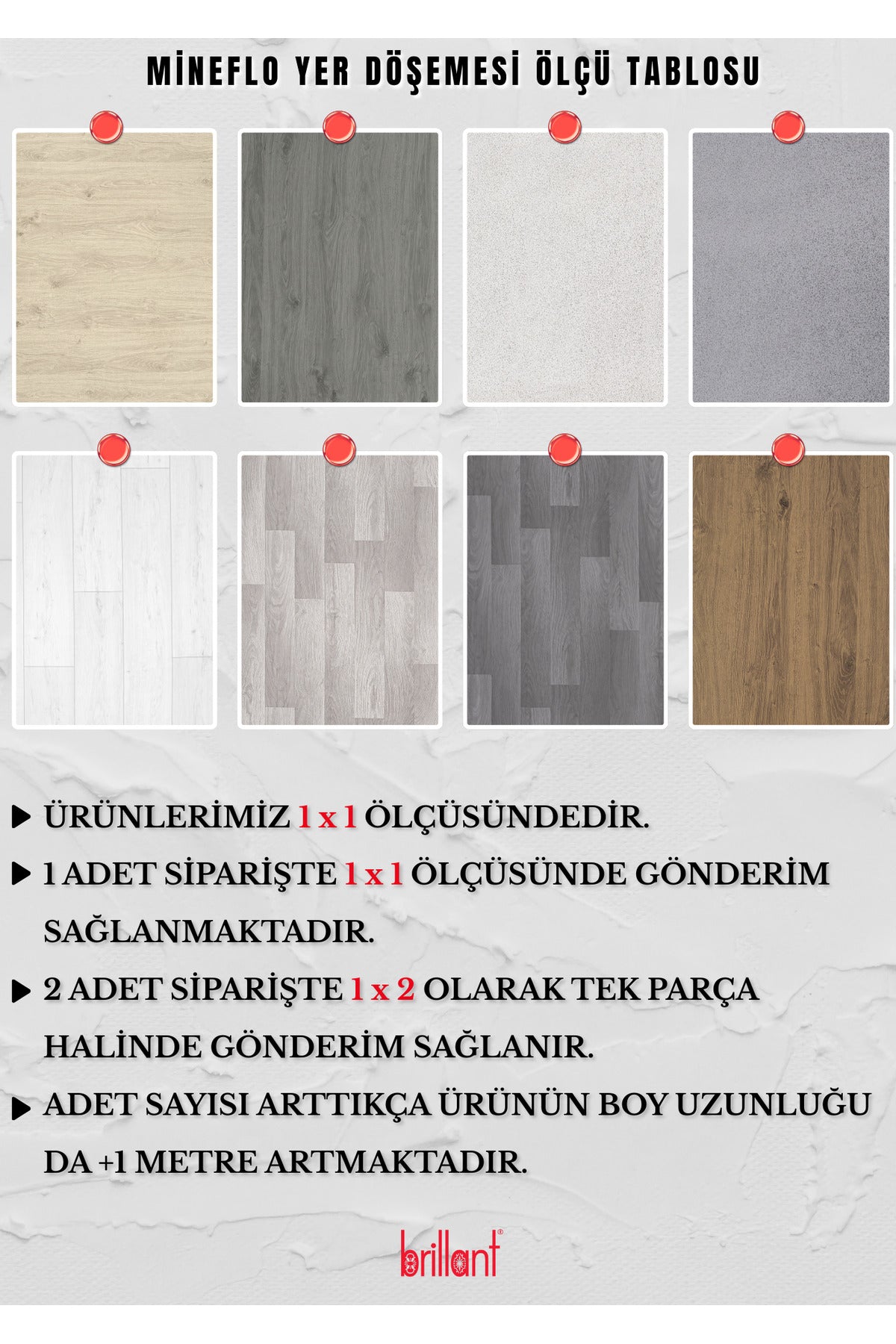 1 Metre En - Dar Parke Desen Koyu Gri - Pvc Zemin Kaplama - Keçeli Kalın - Yer Döşemesi Mineflo