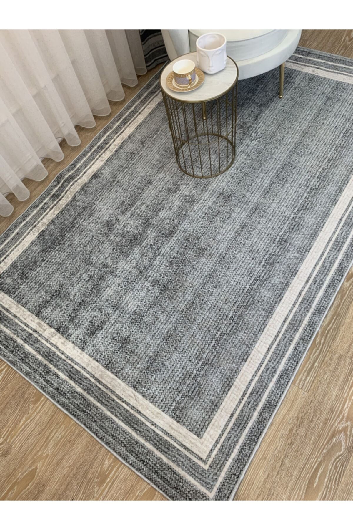Jason Wicker Jute-Look Latex Non-Slip Fringeless Rug