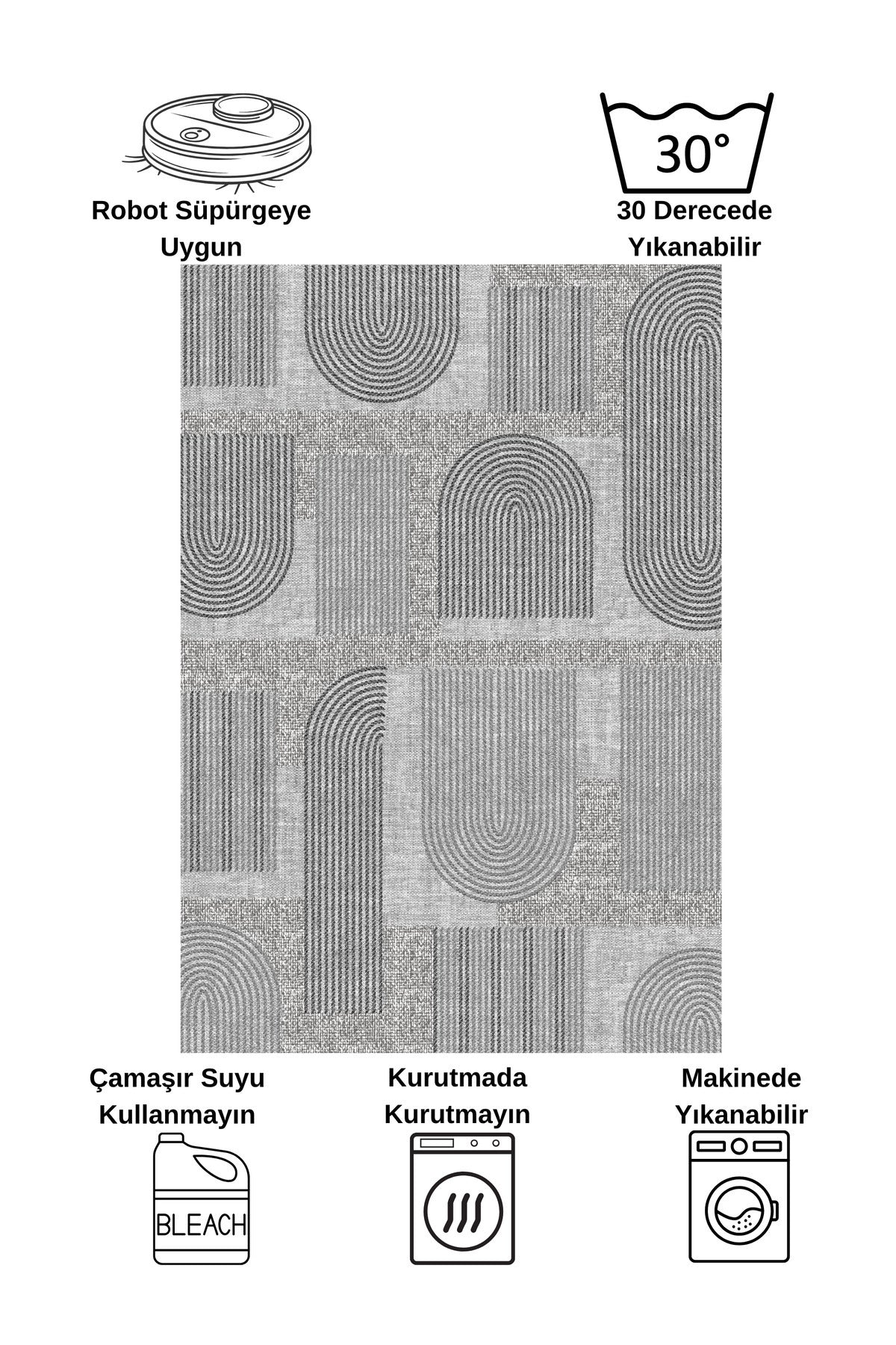 Gray Jute-Look Modern Rug