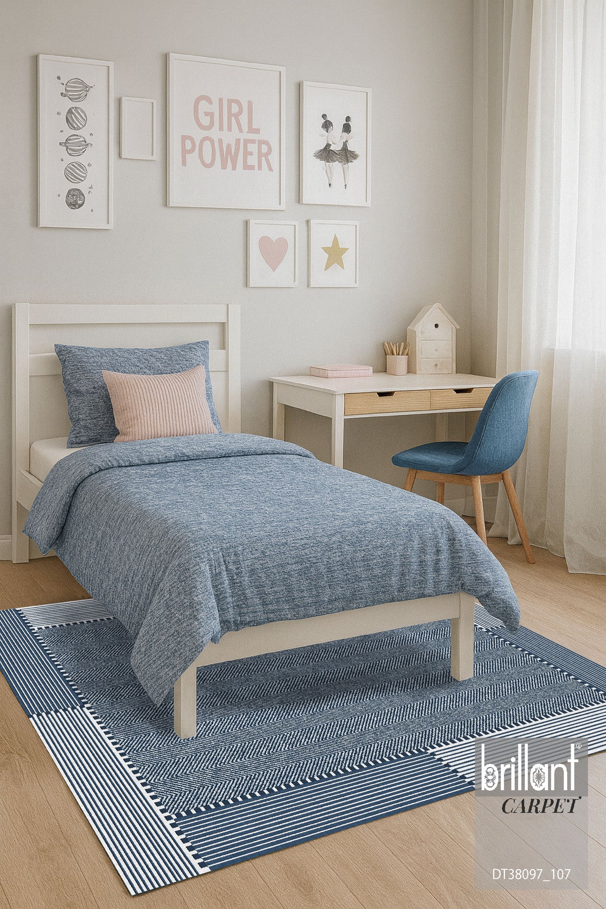 GRAY-BLACK Jute Sisal Look Non-Slip Base Runner Rug