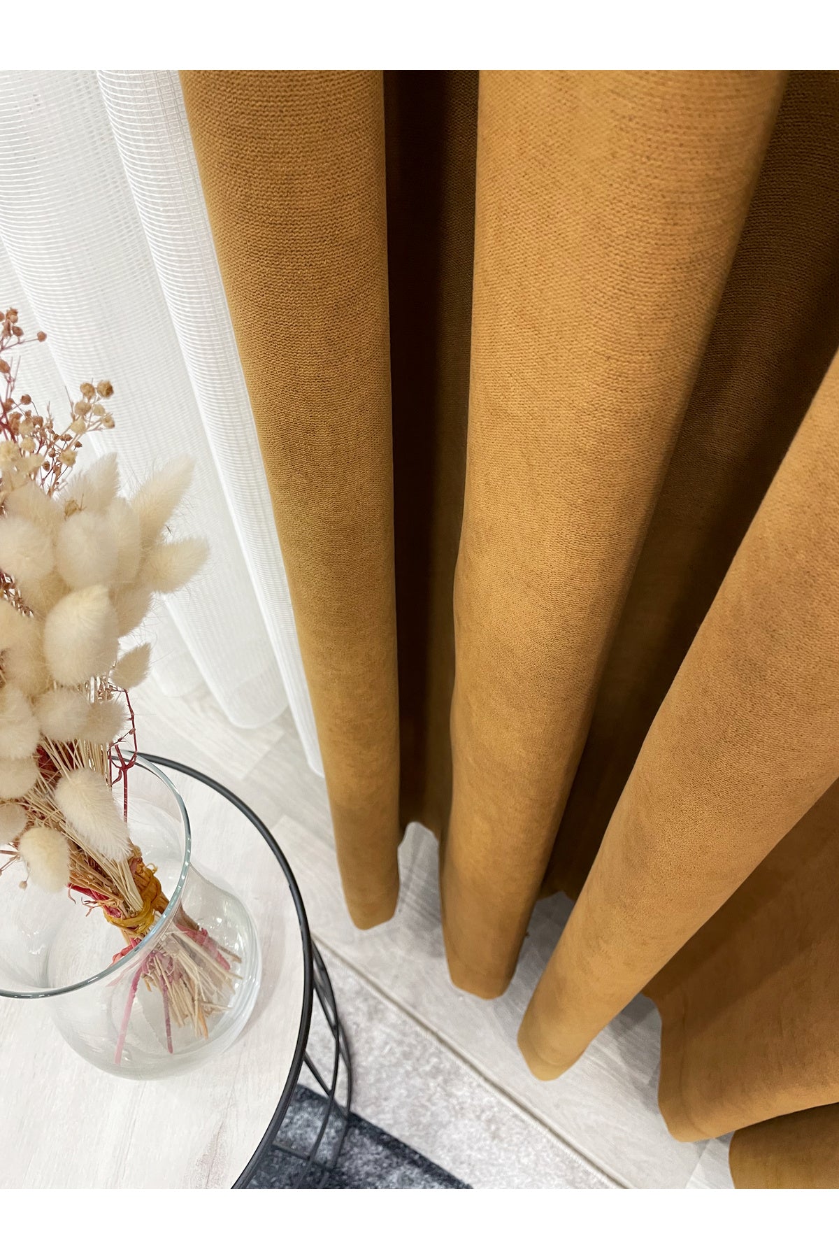 CAMEL Color 1/3 DENSE PLEAT Honeycomb Weave Soft Panama Blackout Curtain