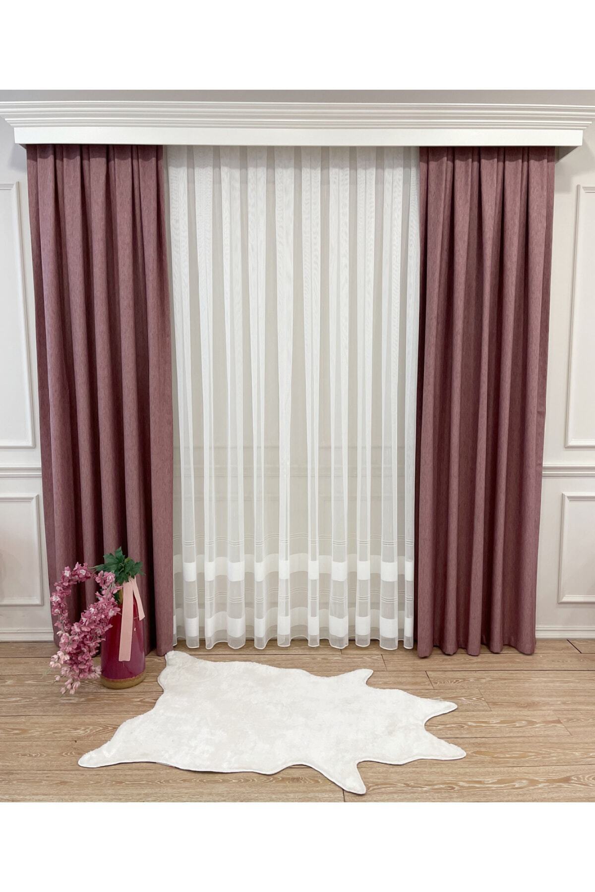 Jacquard Pattern on Blackout 1/2.50 Standard Pleated Blackout Curtain Dark Gray - Smoke