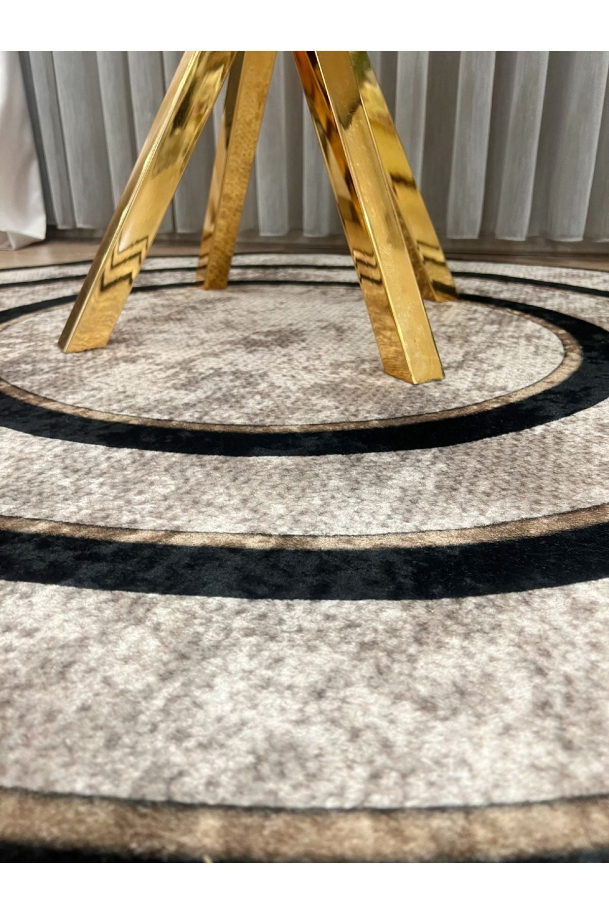 Jute Sisal Bordered Look Decorative Rug - Brown - Black