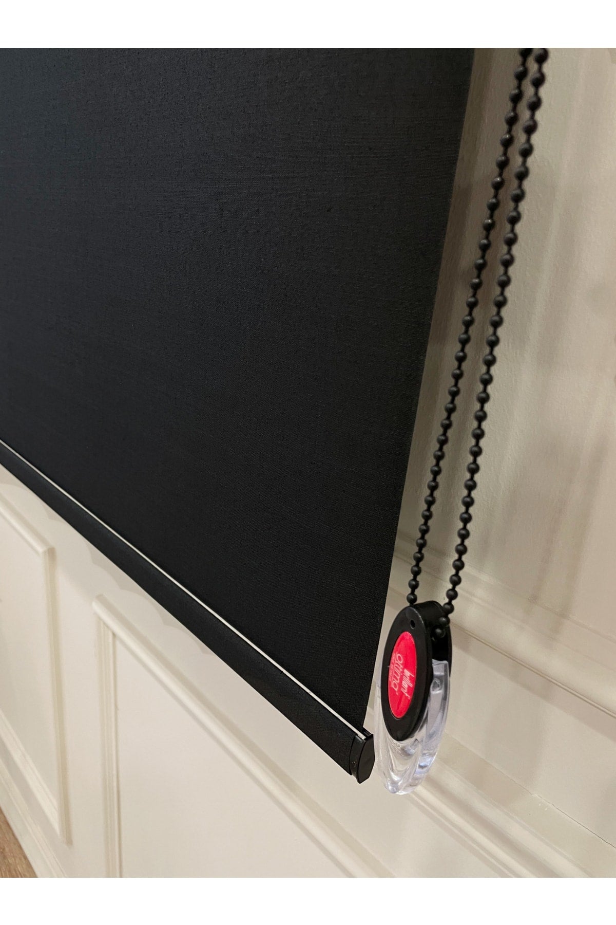 Cream Color Linen-Look Thick Fabric Roller Shade Modern Curtain