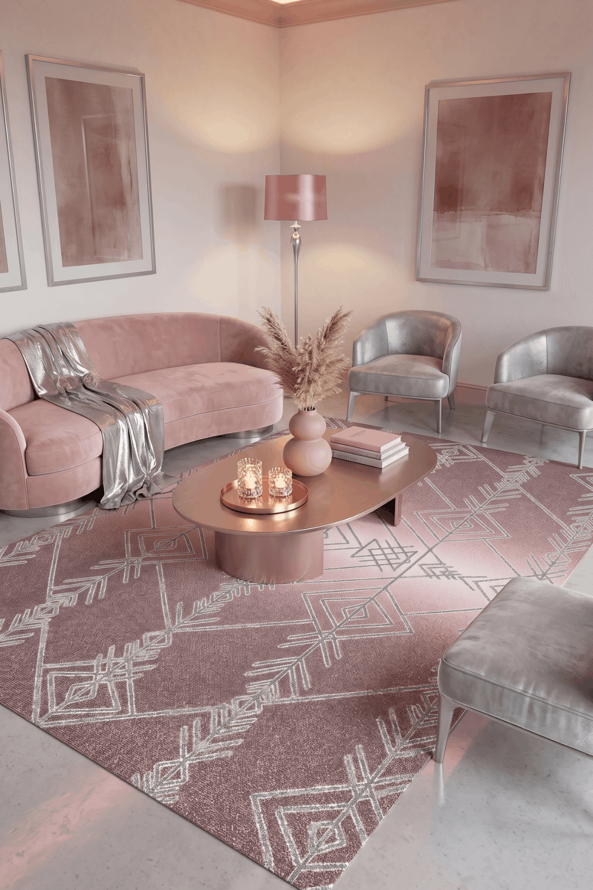 Washable Printed Vizyon Rug - Modern Tribal Style