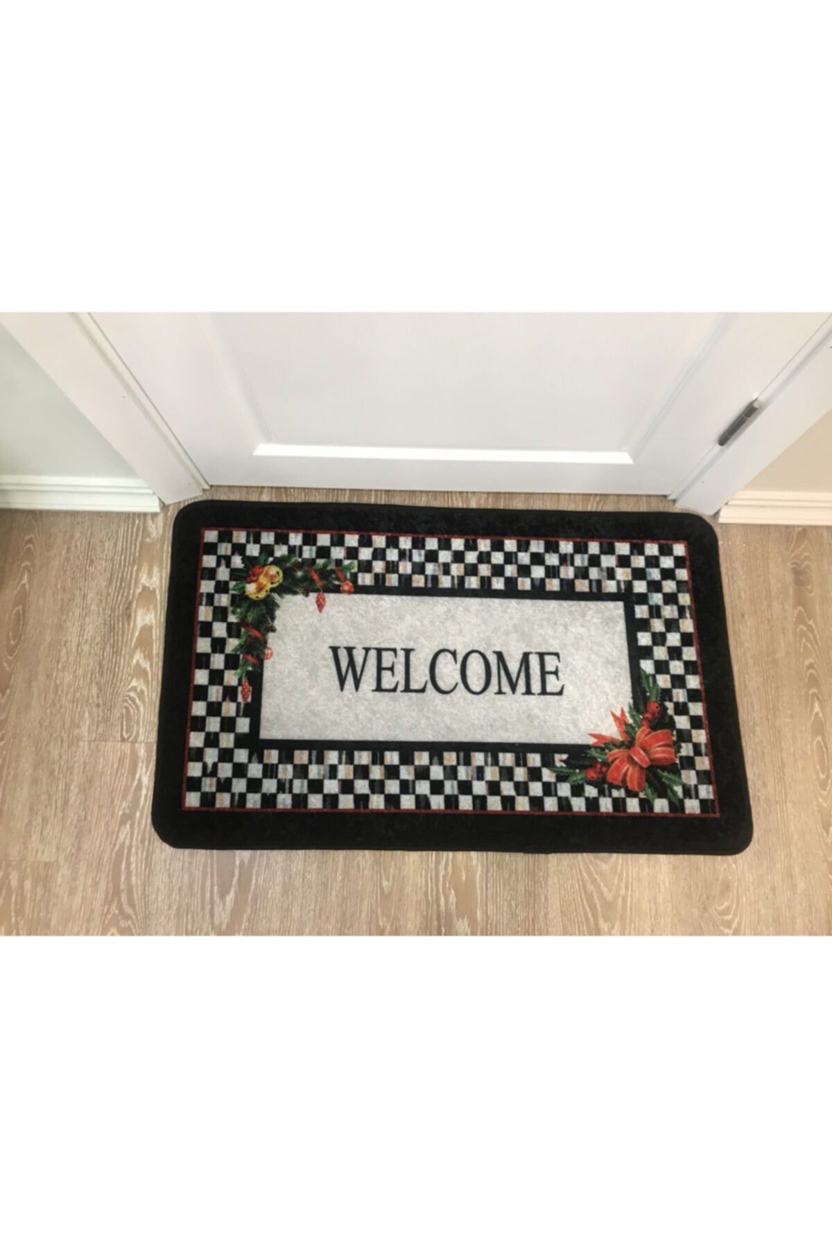 Welcome Latex Base Waterproof Fringeless Doormat