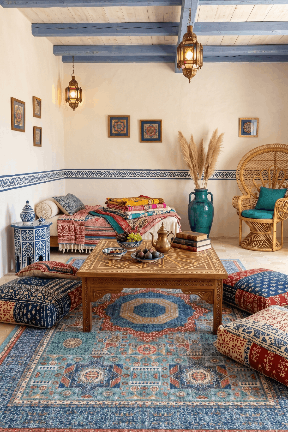 Washable Printed Maribor Rug - Vintage Patchwork Style