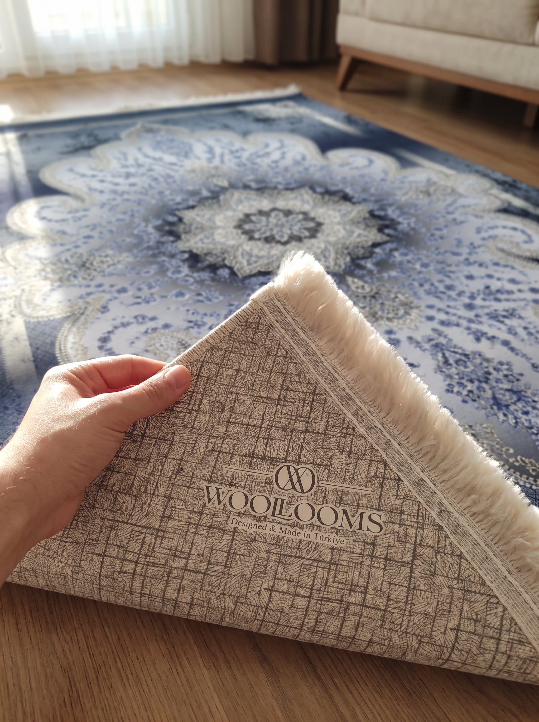 Washable Printed Oriental Luiza Rug - Vintage Distressed
