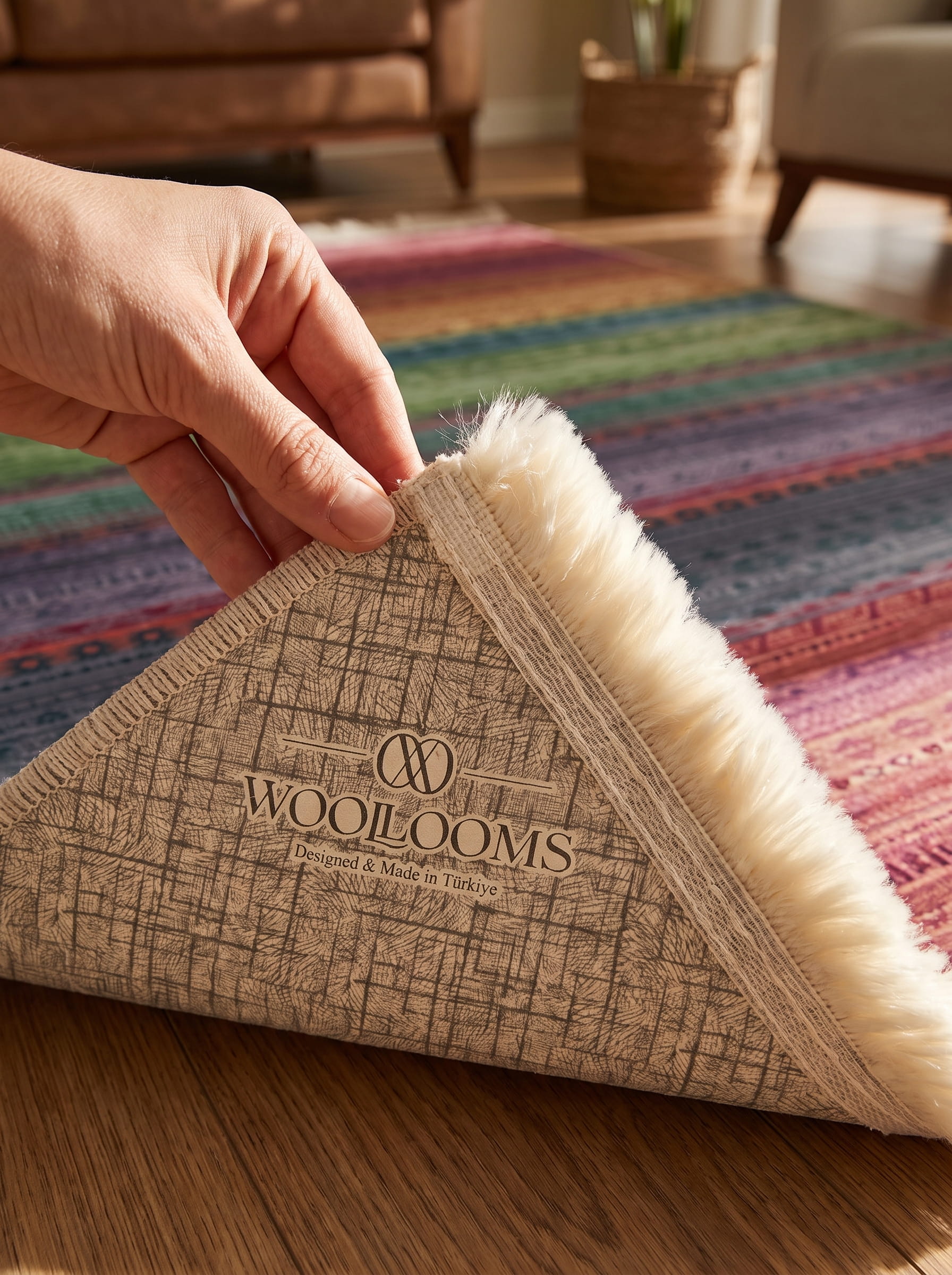 Washable Printed Colorway Rug - Southwestern Geometric Style
